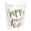 Pappersmuggar Happy New Year Guldmetallic