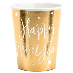 Pappersmuggar Happy New Year Guld