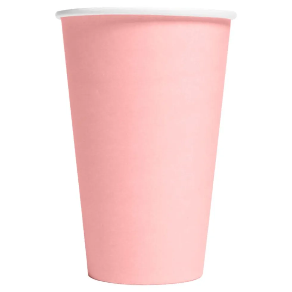 Pappersmuggar Ljusrosa Stora