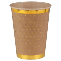 Pappersmuggar Prickiga Brun/Guld