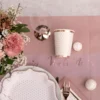Pappersmuggar Prickiga Vit/Roséguld