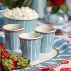 Pappersmugg Liten Blå/Brun