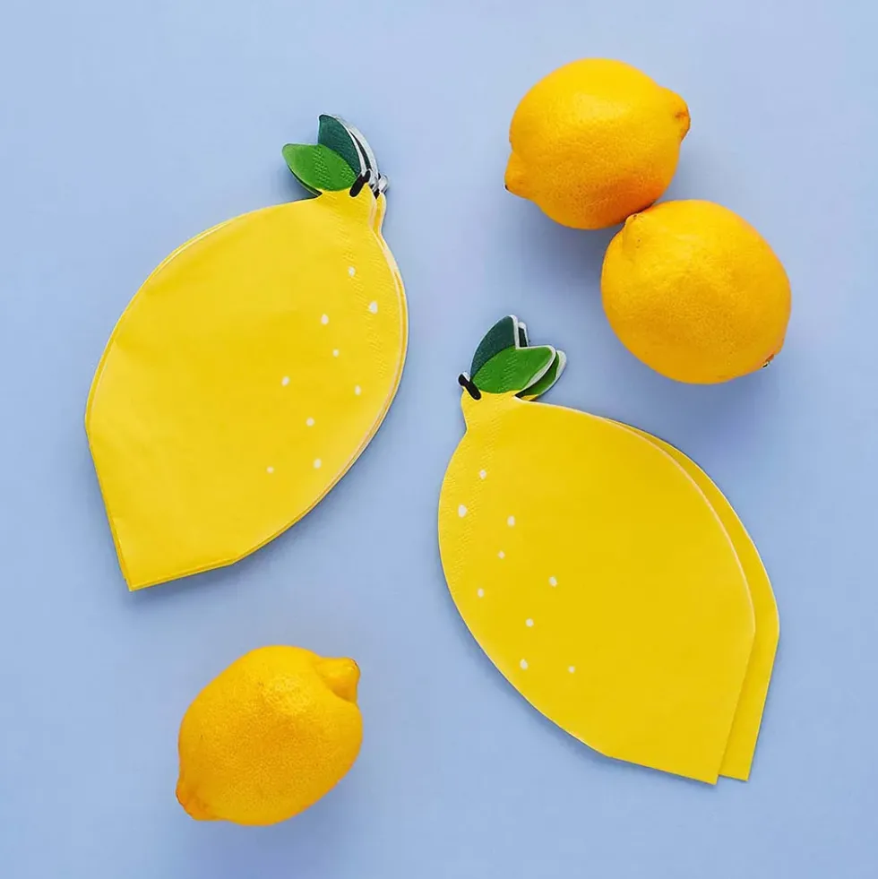 Pappersservetter Citron