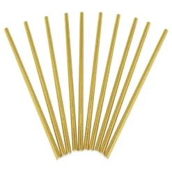 Papperssugrör Guld Metallic