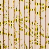 Papperssugrör Ljusrosa/Guld Metallic