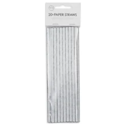 Papperssugrör Silvermetallic