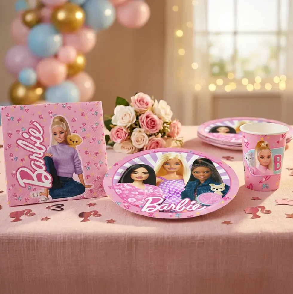 Papperstallrikar Barbie™ Friends