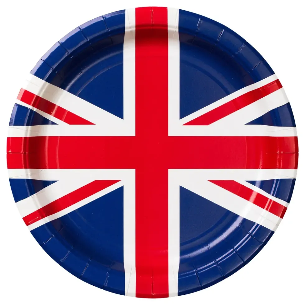 Papperstallrikar Brittiska Flaggan