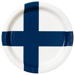 Papperstallrikar Finska Flaggan