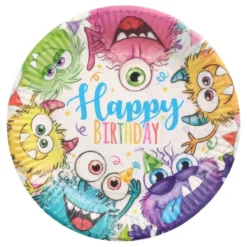Papperstallrikar Funny Monsters