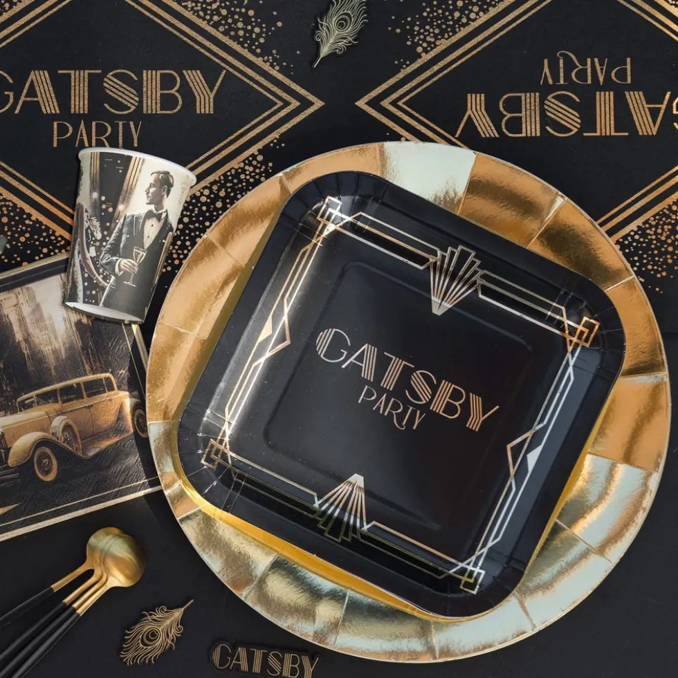 Papperstallrikar Gatsby Noir