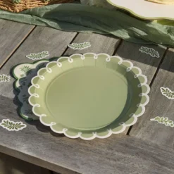 Papperstallrikar Gröna Löv Botanic