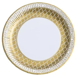 Papperstallrikar Guld Ornament