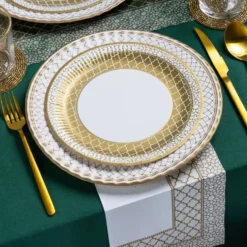 Papperstallrikar Guld Ornament