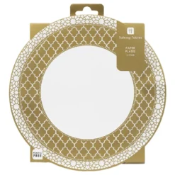 Papperstallrikar Guld Ornament