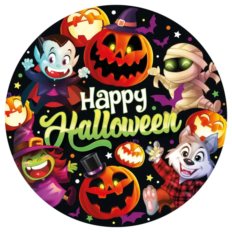 Papperstallrikar Halloween Monsters