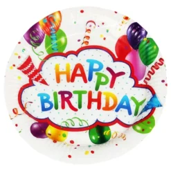 Papperstallrikar Happy Birthday
