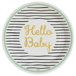 Papperstallrikar Hello Baby