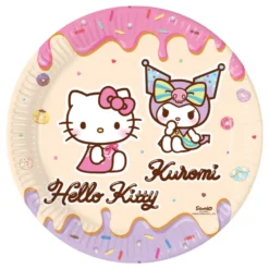 Papperstallrikar Hello Kitty & Kuromi