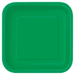 Papperstallrikar Kvadrat Grön