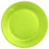 Papperstallrikar Limegröna