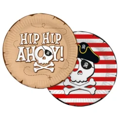 Papperstallrikar Pirat Hip Hip Ahoy