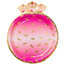 Papperstallrikar Prinsesskrona Rosa