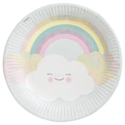 Papperstallrikar Rainbow & Cloud