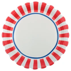 Papperstallrikar Röd/Blå