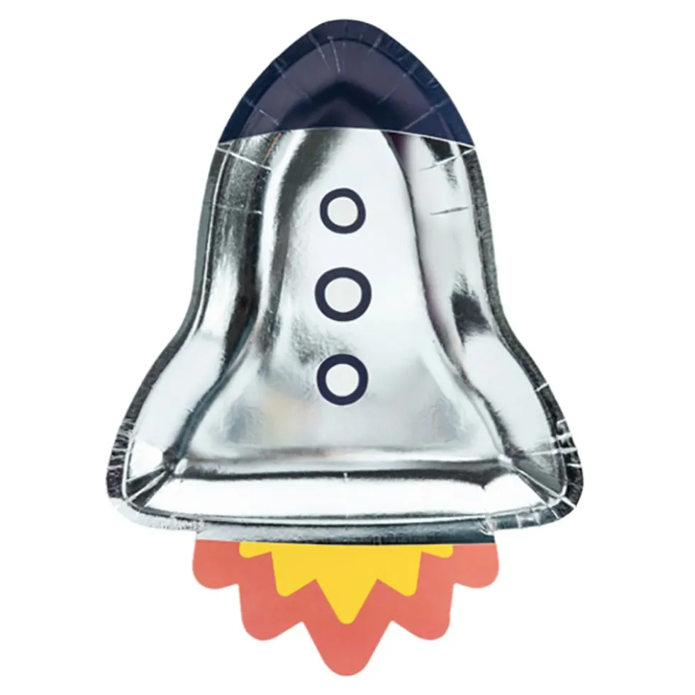 Papperstallrikar Rymdraket