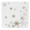 Papperstallrikar Snowflakes Guld/Silver