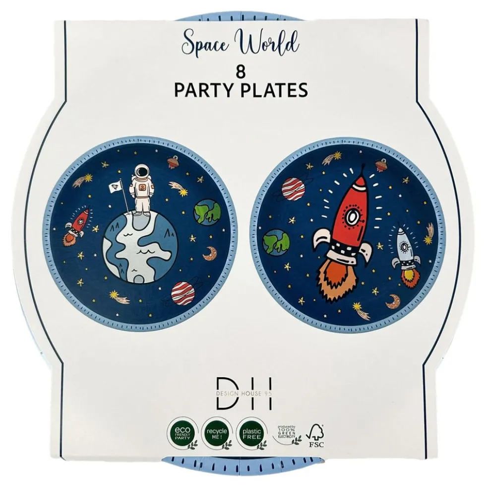 Papperstallrikar Space World