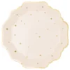 Papperstallrikar Stjärnor Beige