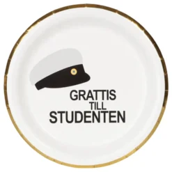 Papperstallrikar Studentmössa