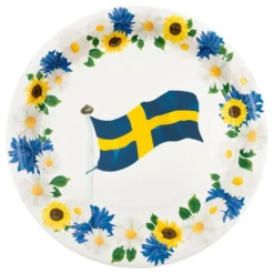 Papperstallrikar Svenska Blommor