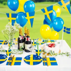 Papperstallrikar Svenska Flaggan