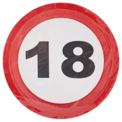 Papperstallrikar Trafikskylt 18