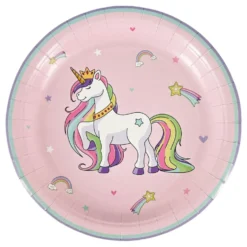 Papperstallrikar Unicorns & Rainbows