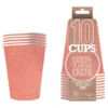 Party Cups Glitter Roséguld