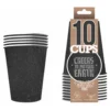 Party Cups Glitter Svart