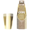 Party Cups Papper Guld Metallic