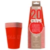 Party Cups Papper Röd