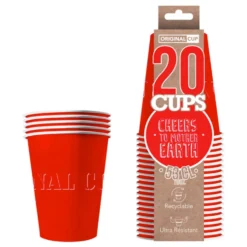 Party Cups Papper Röd