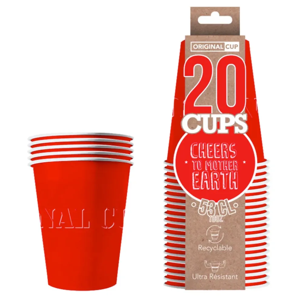 Party Cups Papper Röd