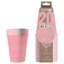 Party Cups Papper Rosa