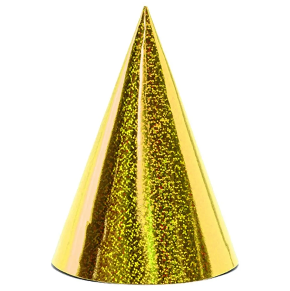 Partyhattar Holografiska Guld