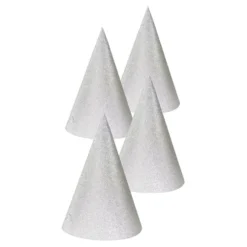 Partyhattar Silver Glitter