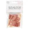 Partypicks Drinkparaply Roséguld Metallic