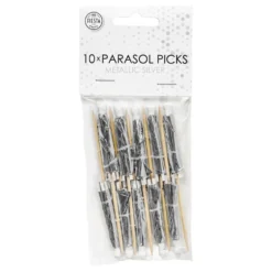 Partypicks Drinkparaply Silver Metallic
