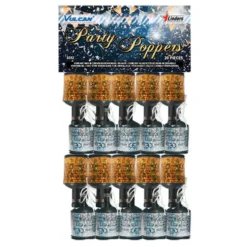 Party Poppers Guld/Silver
